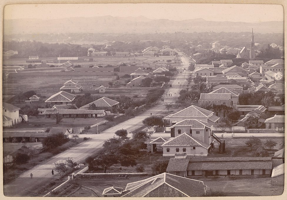 Bird's eye view Victoria Road 1900