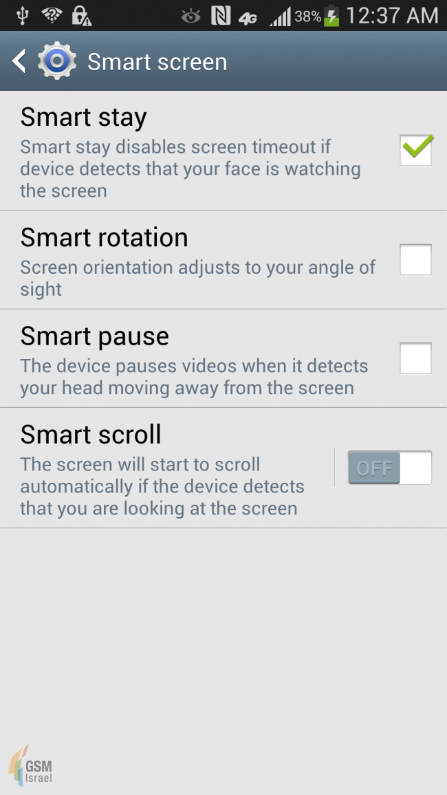Samsung Galaxy S IV Smart Scroll leaked screenshot